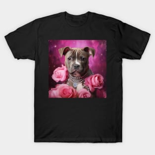 Rosy Staffy Puppy T-Shirt